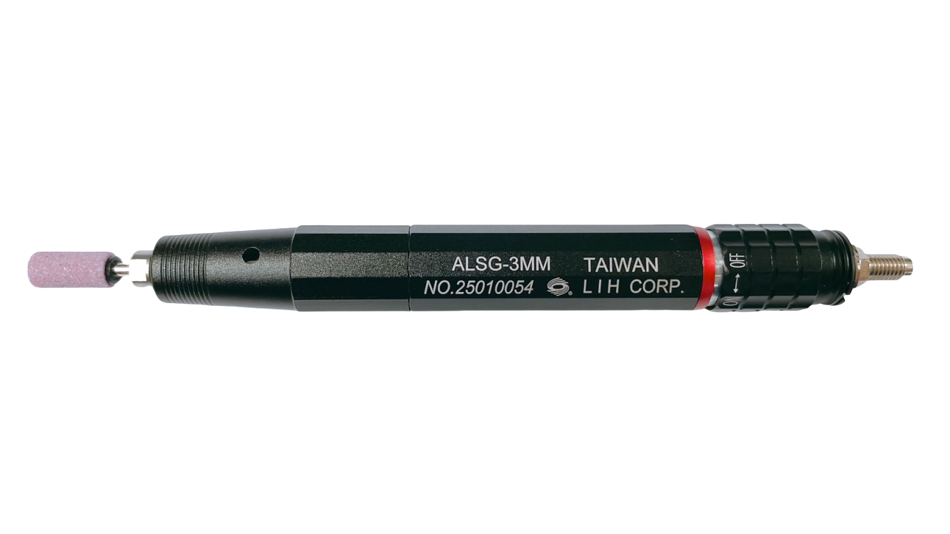 Micro-rectificadora neumática tipo lápiz (3mm) — Herramienta neumática industrial LIH Pneumatic, fabricante taiwanés